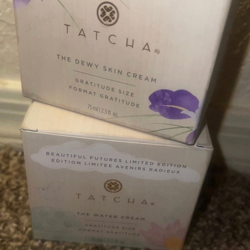 2 Tatcha dewy + water